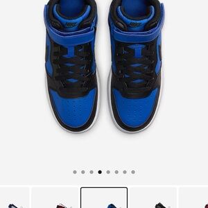 Court Borough mid 2 Kids Blue and Black Sneakers